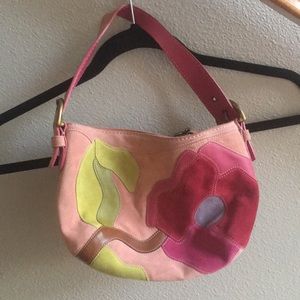 coach flower shoulder bag